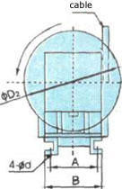 Slip Ring Exterior Installed Cable Reel, crane cable reel, cable reel rollers, steel cable reel